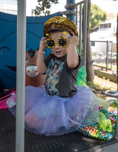 A child enjoying a JoyJozi birthday party activity