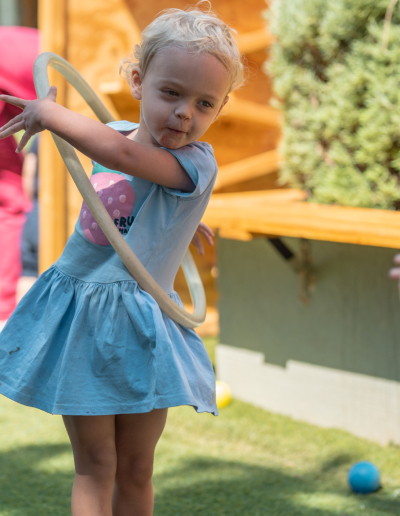 A child enjoying an outdoor activity at JoyJozi